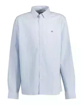 Полосатая оксфордская рубашка Gant, синий