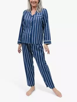 Полосатая пижама Cyberjammies Evette, синяя