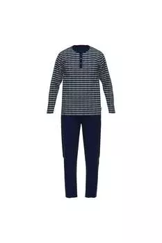 Полосатая пижама Хенли Ceceba, синий