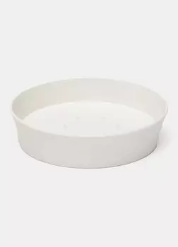 Полосатая пластиковая мыльница Croff, белый