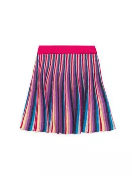 Полосатая плиссированная юбка для маленьких девочек и девочек Missoni, разноцветный