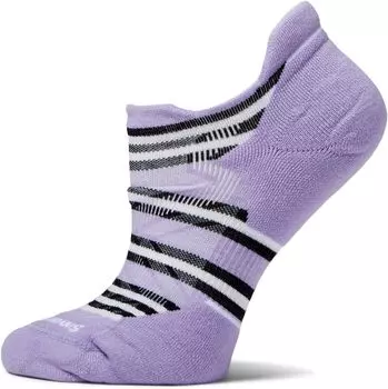 Полосатая полоска Run Targeted Cushion с низкой лодыжкой Smartwool, цвет Ultra Violet