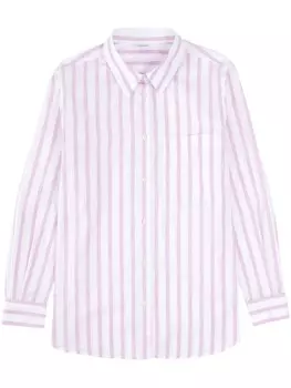 Полосатая поплиновая рубашка ASPESI, фиолетовый