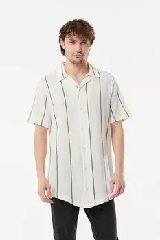 Полосатая повседневная рубашка Fullamoda, норка