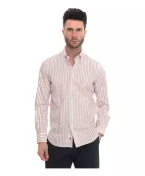 Полосатая повседневная рубашка на пуговицах Crrel, мультиколор