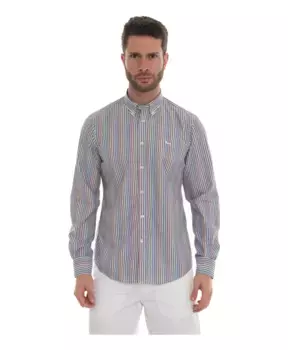 Полосатая повседневная рубашка на пуговицах Harmont & Blaine, мультиколор