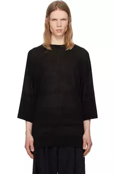 Полосатая регбийная футболка Juun.J, черный