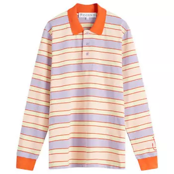 Полосатая регбийная майка Jw Anderson, розовый