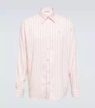 Полосатая рубашка Acne Studios, белый