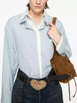 Полосатая рубашка Acne Studios, синий