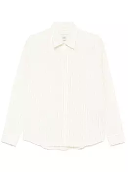 Полосатая рубашка AMI Paris, нейтральный