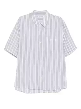 Полосатая рубашка Attachment, серый