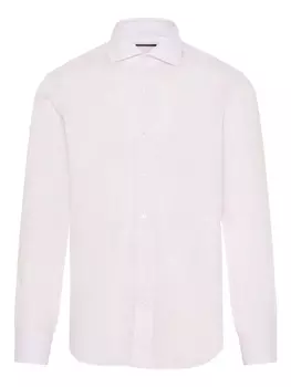 Полосатая рубашка Barba, розовый