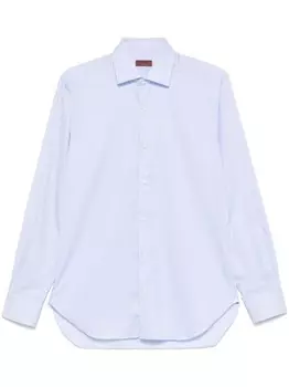 Полосатая рубашка Barba, синий