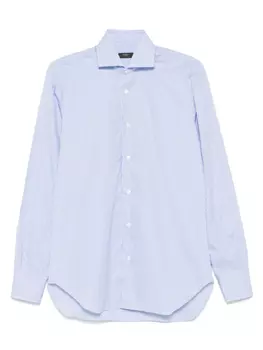 Полосатая рубашка Barba, синий