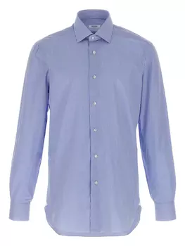 Полосатая рубашка Barba, синий