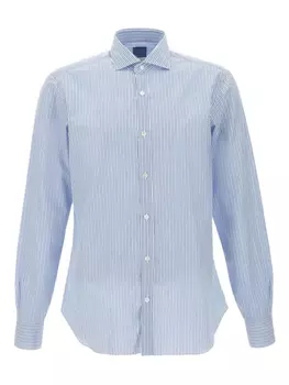 Полосатая рубашка Barba, синий