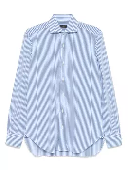 Полосатая рубашка Barba, синий