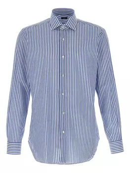 Полосатая рубашка Barba, синий