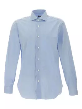 Полосатая рубашка Barba, синий