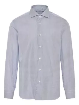 Полосатая рубашка Barba, синий