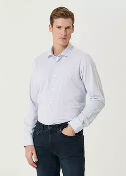 Полосатая рубашка Beymen Collection, серый