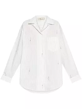 Полосатая рубашка Blumarine, белый