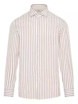 Полосатая рубашка Borrelli, белый