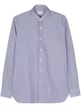 Полосатая рубашка Borrelli, синий