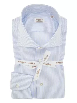 Полосатая рубашка BORRIELLO NAPOLI, синий