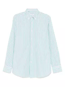 Полосатая рубашка Brioni, белый