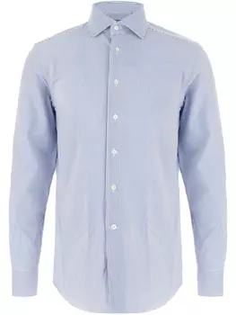 Полосатая рубашка Corneliani, черный