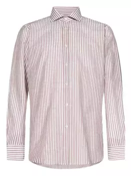 Полосатая рубашка David Beckham с отложным воротником FRANZESE COLLECTION, нейтральный