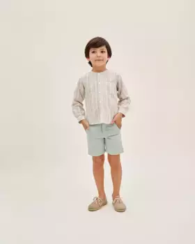 Полосатая рубашка для мальчика с карманом Dadati, многоцветный