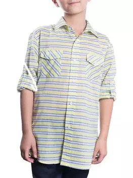 Полосатая рубашка для маленького мальчика Elie Balleh, желтый