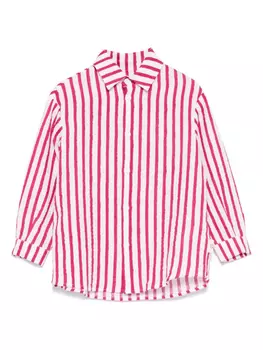 Полосатая рубашка Douuod Kids, белый