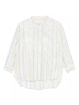 Полосатая рубашка Douuod Kids, белый
