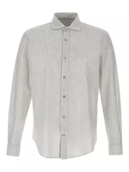 Полосатая рубашка Eleventy, белый