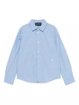 Полосатая рубашка Emporio Armani Kids, синий
