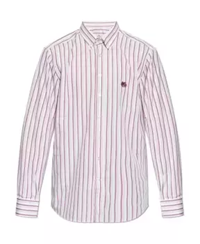 Полосатая рубашка Etro, розовый