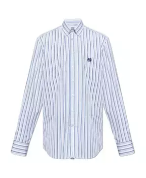 Полосатая рубашка Etro, синий
