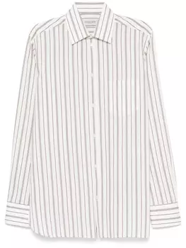 Полосатая рубашка Golden Goose, белый