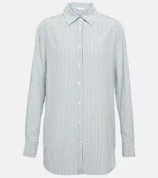 Полосатая рубашка Idelle из шелка LORO PIANA, разноцветный