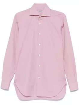 Полосатая рубашка Kiton, красный