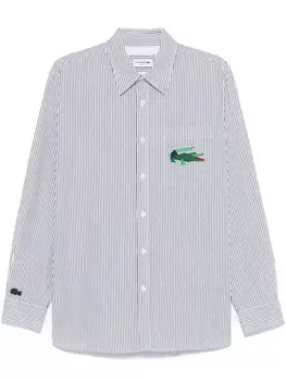 Полосатая рубашка Lacoste, белый
