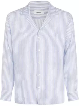 Полосатая рубашка Лардини Lardini, синий