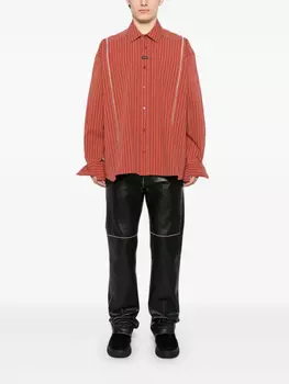 Полосатая рубашка Martine Rose, красный