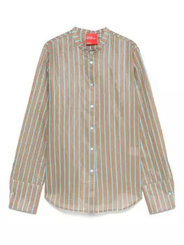 Полосатая рубашка Merci, коричневый