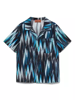Полосатая рубашка Missoni Kids, синий