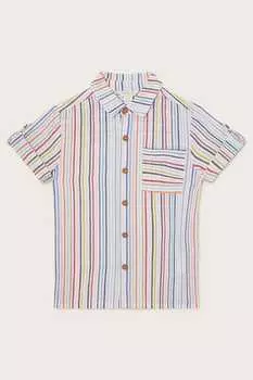 Полосатая рубашка Monsoon, синий